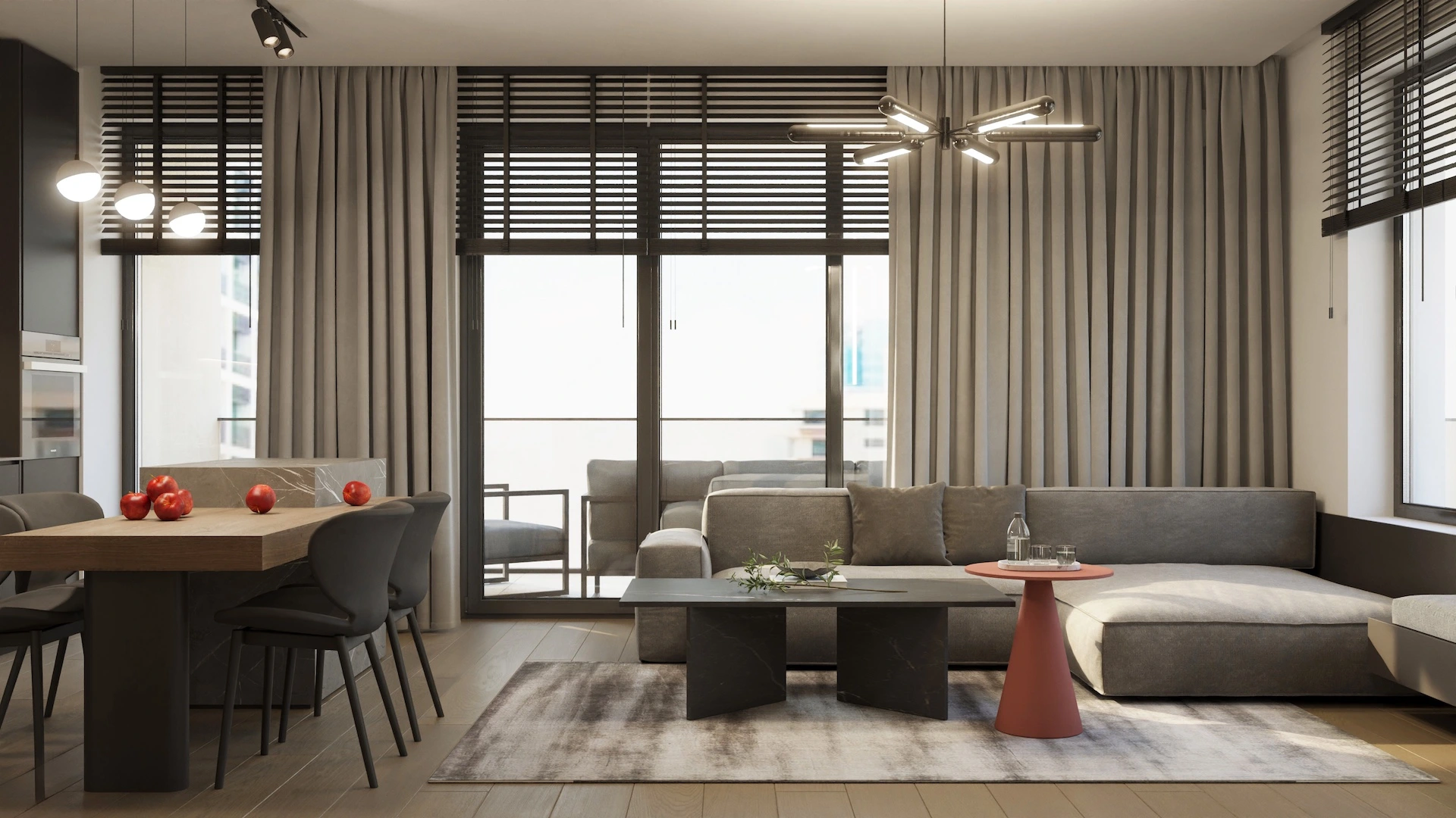 Bravy Apartments - randare interior apartament 2 camere (4)