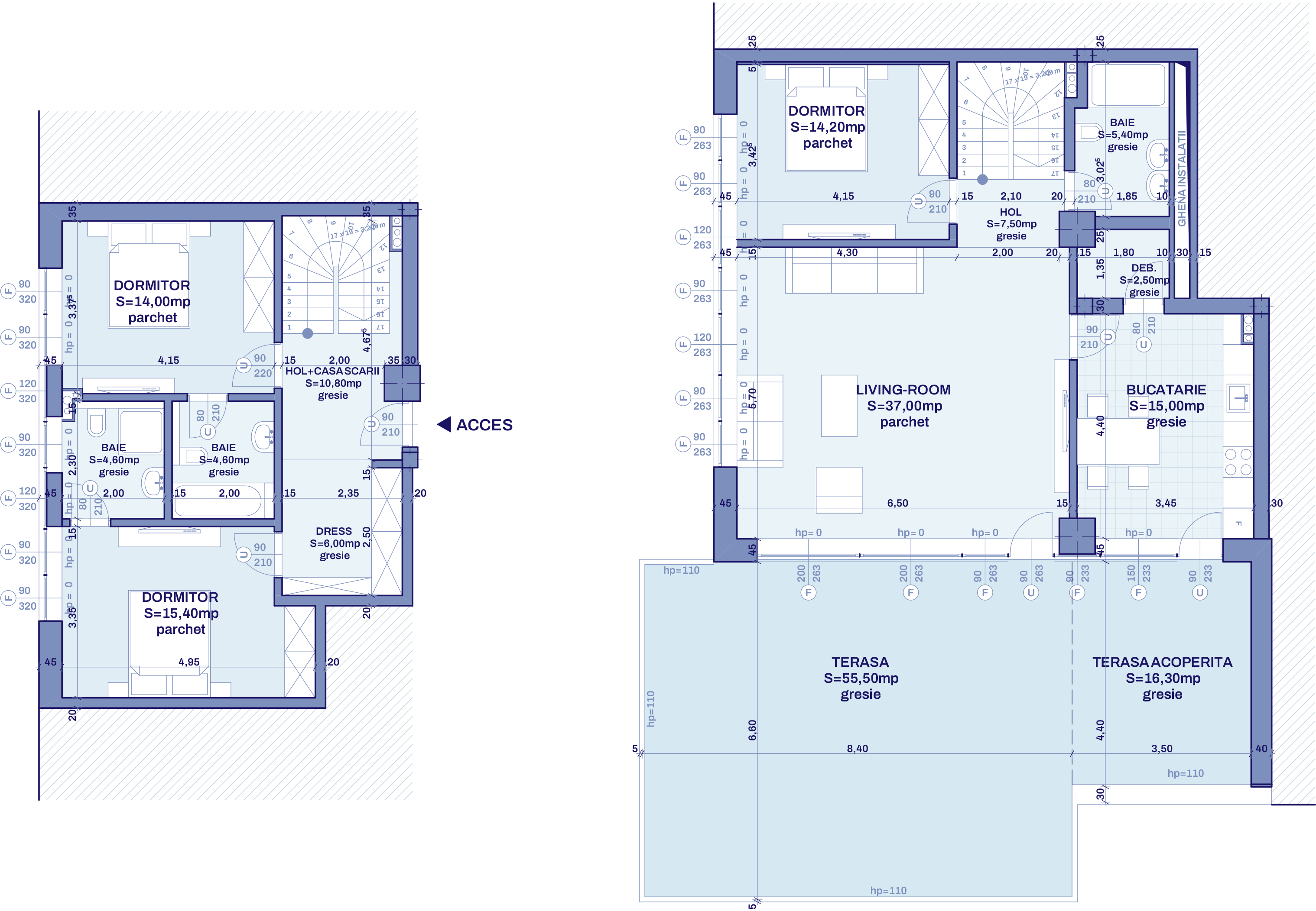 Plan apartament A92 - Penthouse, Bravy Apartments